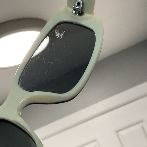 Ralph Lauren Sunglasses RL 8015 5044/87 Black Ivory FRAME Only Scratched Lenses